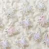 Double Butterfly Nail Art Charms 3D Alloy Aurora Ice Butterfly Nail Decorations Rhinestones Diy Jewelry Accessories