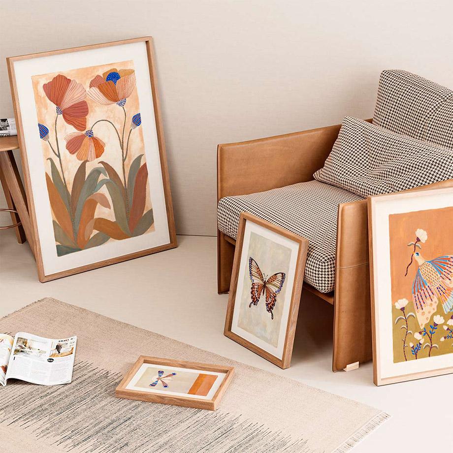 Watercolor Flowers Butterfly Bird Boho Nordic Posters And Prints Nursery Wall Art Canvas Painting Pictures Baby Kids Room Decor