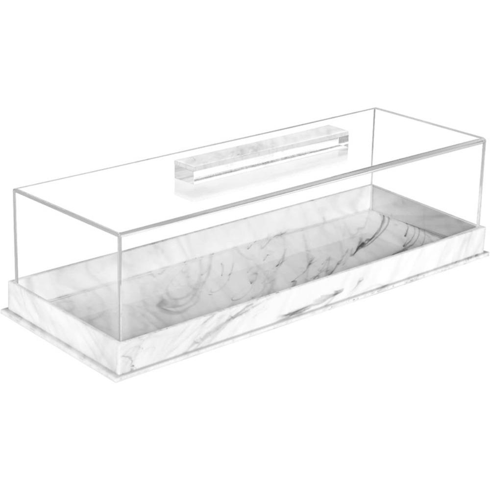 Acrylic Bakery Display Case Rectangular Cake Display Box  For Banquet Birthday Party Weddings
