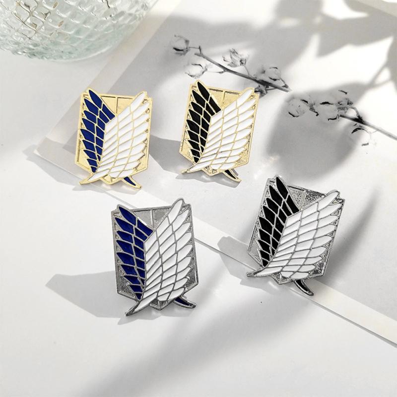 

Японское Аниме Атака на Титан Эмаль Булавка Мультяшная Брошь Лацкан Значок для подарков на день рождения