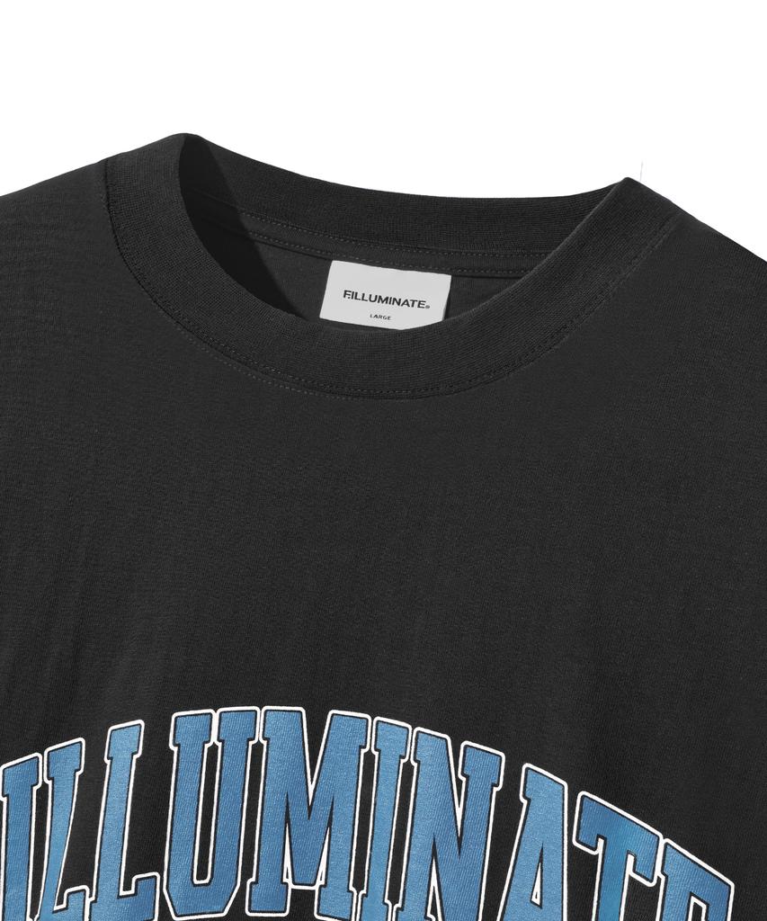 FILLUMINATE Two-Tone Arch Logo T-Shirt - Black