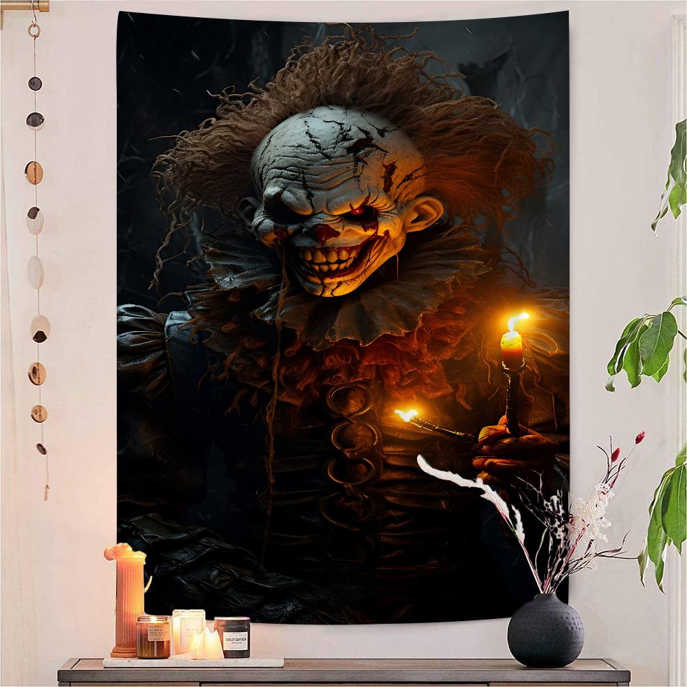 Pennywise Clown  Cartoon Tapestry Art Science Fiction Room Home Decor Wall Hanging Home Decor