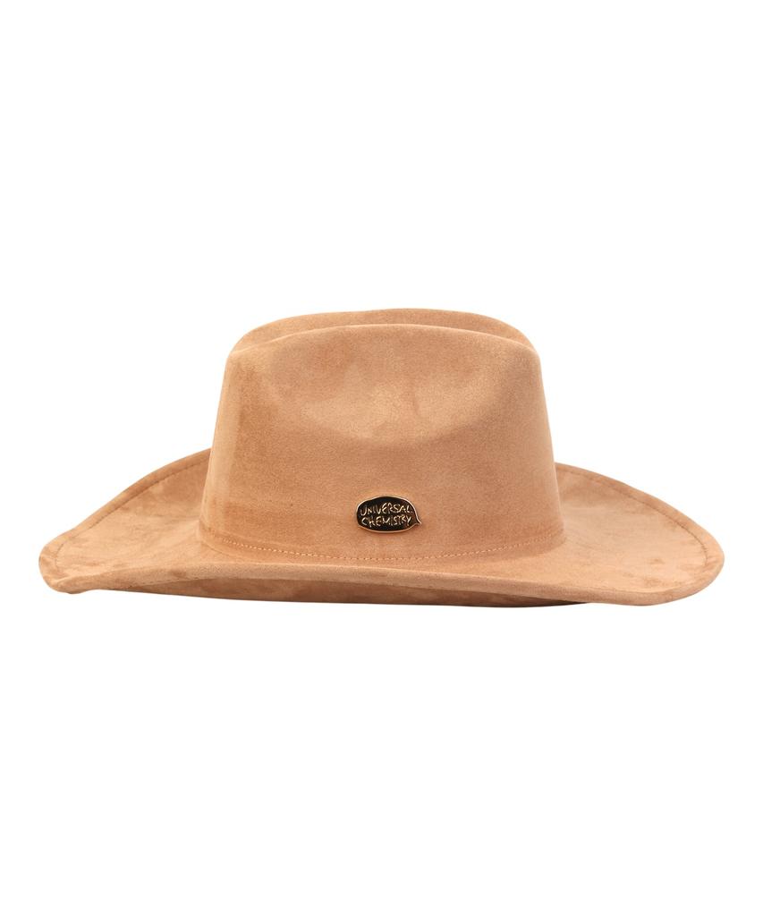 Yunibeosyeolkemiseuteuli Wire Cowboy Suede Beige Long Fedora Fedora