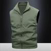 Polar Fleece Vest for Men In Autumn and Winter, with Flannel on Both Sides. Large Outdoor Casual Jacket with A Vest