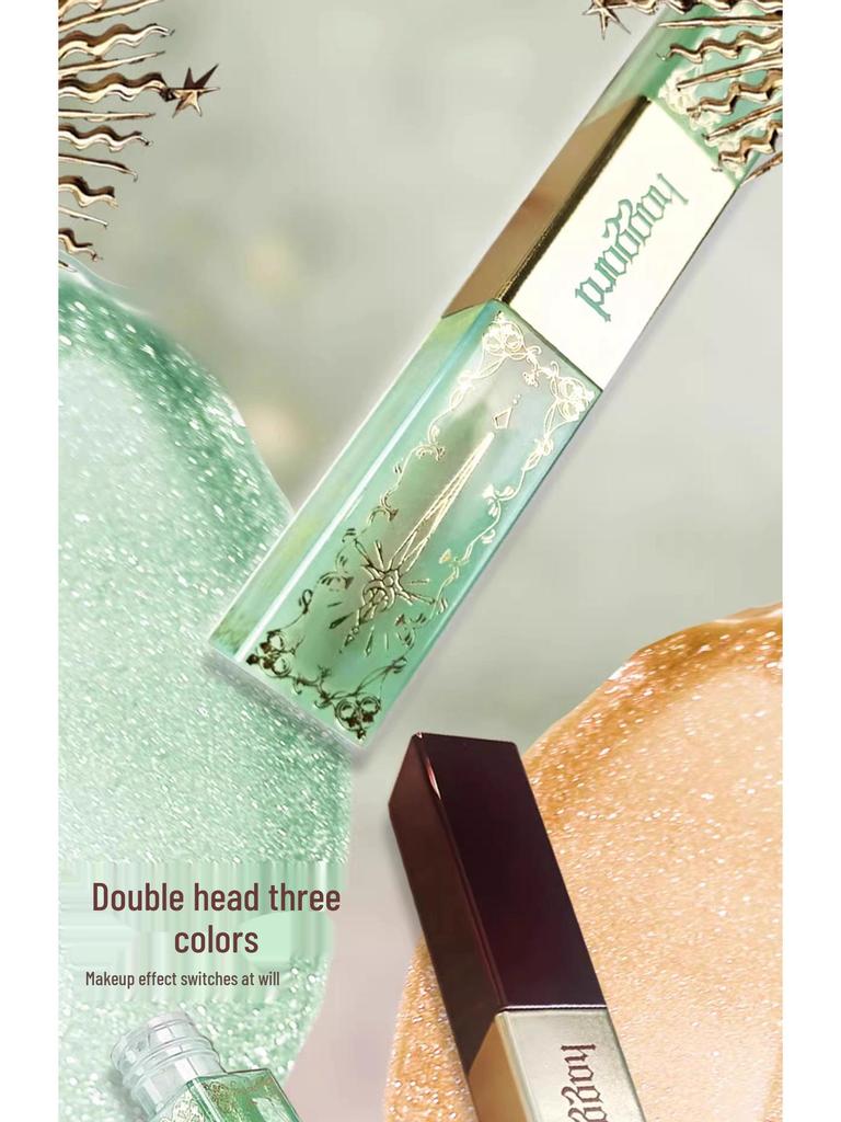 Haggard Black Ash Dual-Ended Lip Glaze & Matte Lipstick Combo - Versatile Nude Lip Gloss & Matte Finish