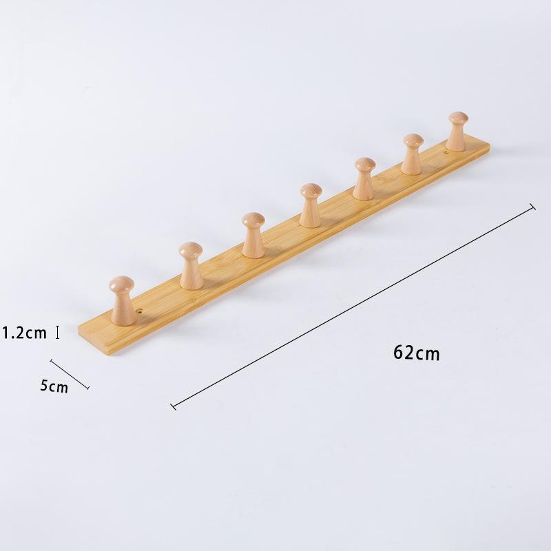 

Гачок для одягу та аксесуарів з масиву дерева без свердління для спальні, передпокою або вітальні