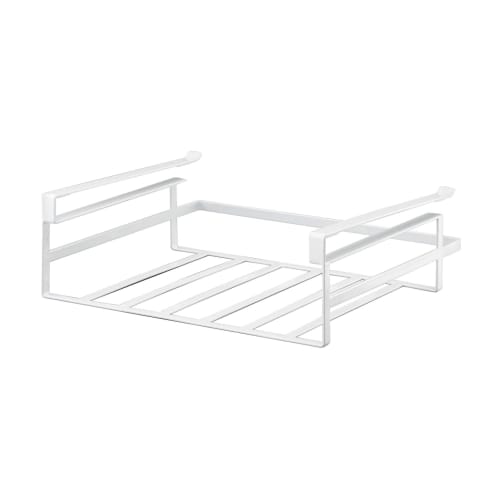 Yamazaki Under-Cabinet Storage Rack, Large, White, Approx. W30.5 X D26 X H9.5cm, Tower 7111