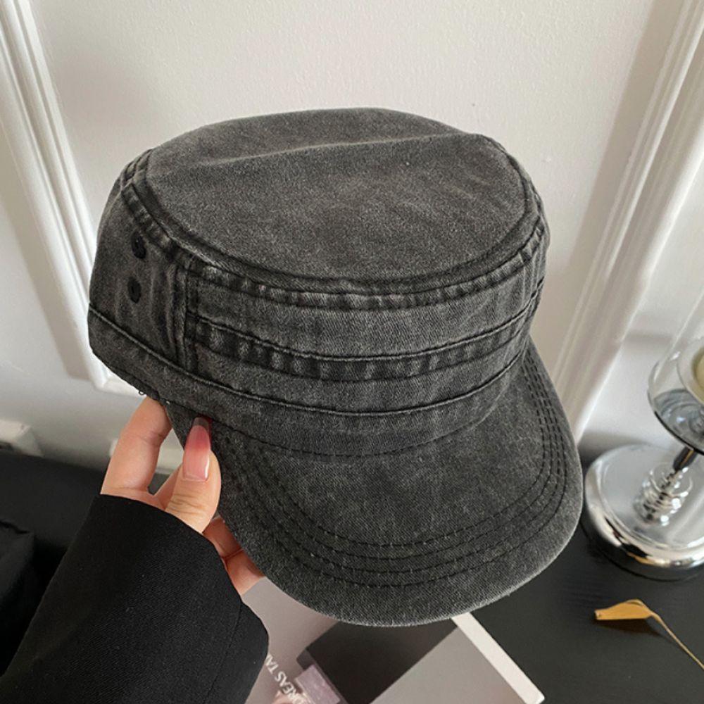 Vintage Flat Top Hat Y2k Peaked Cap Retro Visor Hat Outdoor