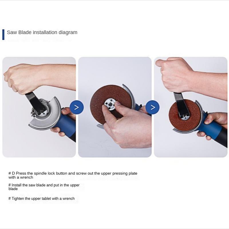 Dongcheng Angle Grinder S1M-FF-150A Cutting Machine Industrial Grade High Power Angle Grinder Power Tools