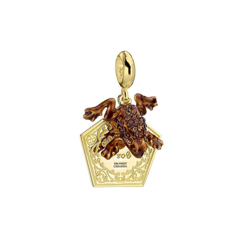 Harry Potter Sterling Silver Chocolate Frog Slider Charm with Crystals