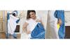 Autumn-Winter Cartoon Shark Flannel Sleeping Bag – Warm, Thick, One-Piece for Couples & Adults