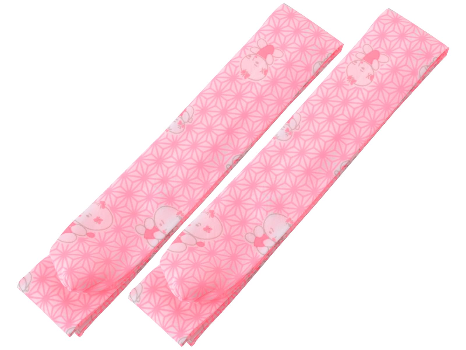 

Dressing Waist Strap Set of 2 Doll Pattern Hemp Leaf Pink [Kimonoya Sarasa] Shichi-Go-San Children s ko-11