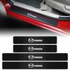 4PCS Carbon Fiber Car Door Sill Sticker Car Badge Threshold Car-Styling For Axela 2 3 MS 6 CX-5 CX-4 CX3 CX5 Artzma Demio