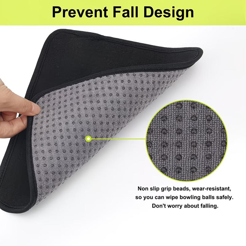 Bowling Ball Towel With Super Absorbent Surface And Non Slip Grip Perfect For Bowling Alley Practice And Competitive Play