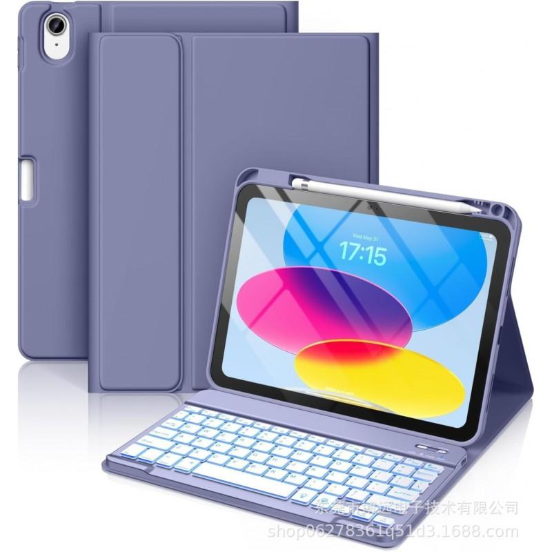 Wireless Bluetooth Keyboard Case With Backlit Keys Stylus Slot IPad 10th Gen 10.2 Inch Air 4/5/6/7 Pro 11
