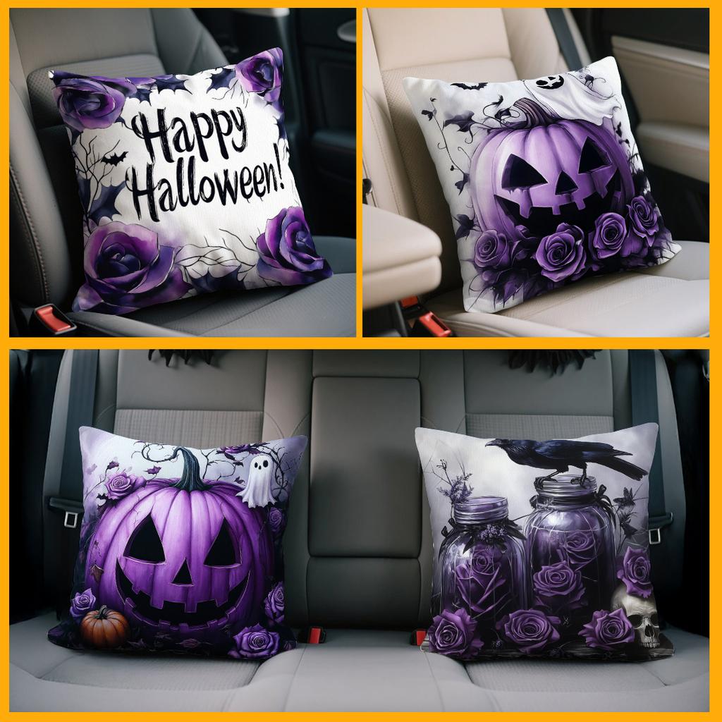 Halloween Theme Pillowcase Bedroom Sofa Cushion Cover 100% Polyester Living Room Cushion Pillowcase Home Decor
