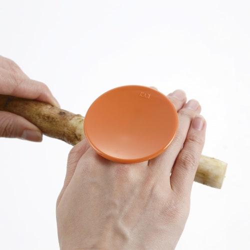 Kai Corporation KAI Burdock Peeler Scrub Just Scrub Peeler with Potato Sprout KAI KITCHEN Orange Made in Japan DH8179