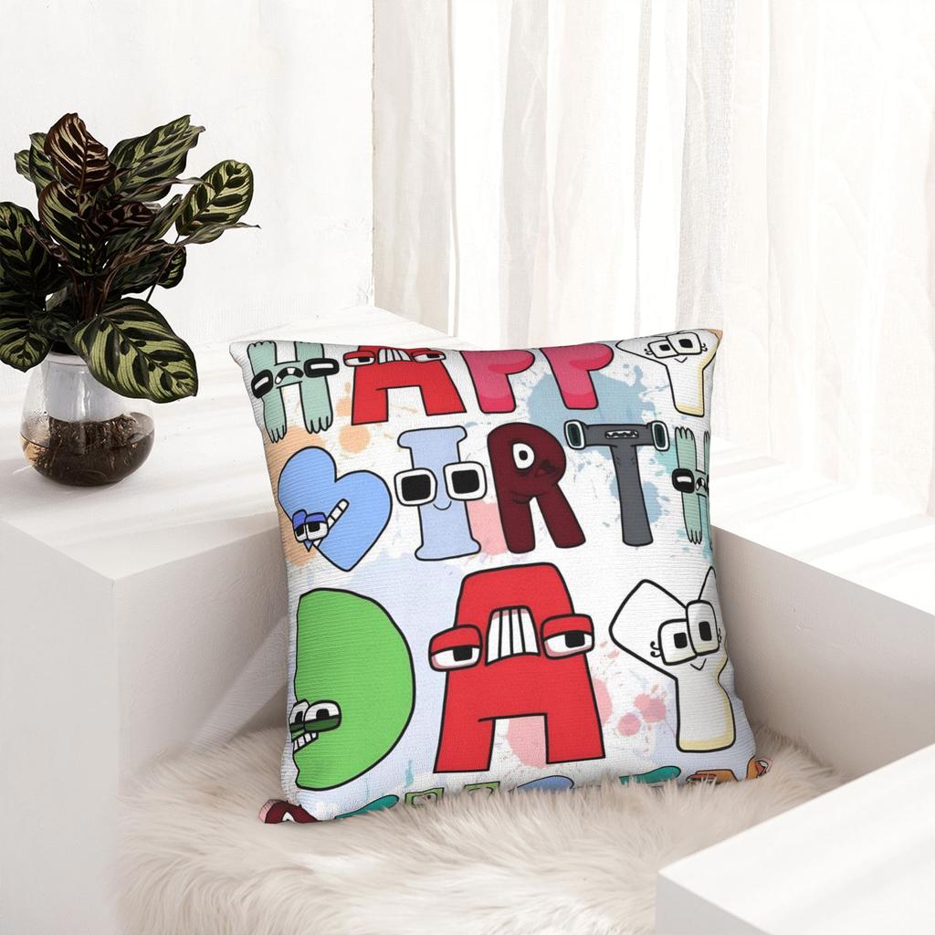 Alphabets English Cartoon Lores Pillowcase Polyester Cushion Cover Decor Villain Letters Pillow Case Cover Home Dropshipping