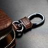 pattern With Keyring Men PU Leather Car Key Case Car Key Wallets Zipper Key Case Bag Key Bag Case