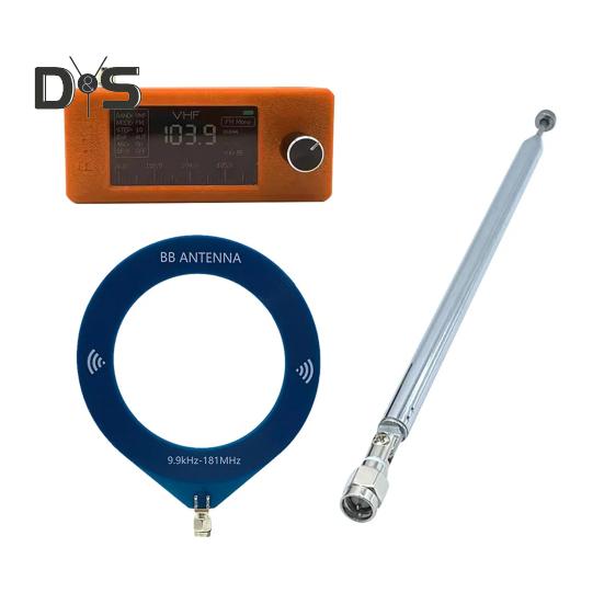 0,5–108 MHz tragbares Mini-Radio, wiederaufladbar, Taschenformat, 1,9-Zoll-IPS-Bildschirm, Allband-Radioempfänger, HF/SW/MW/VHF-Radio