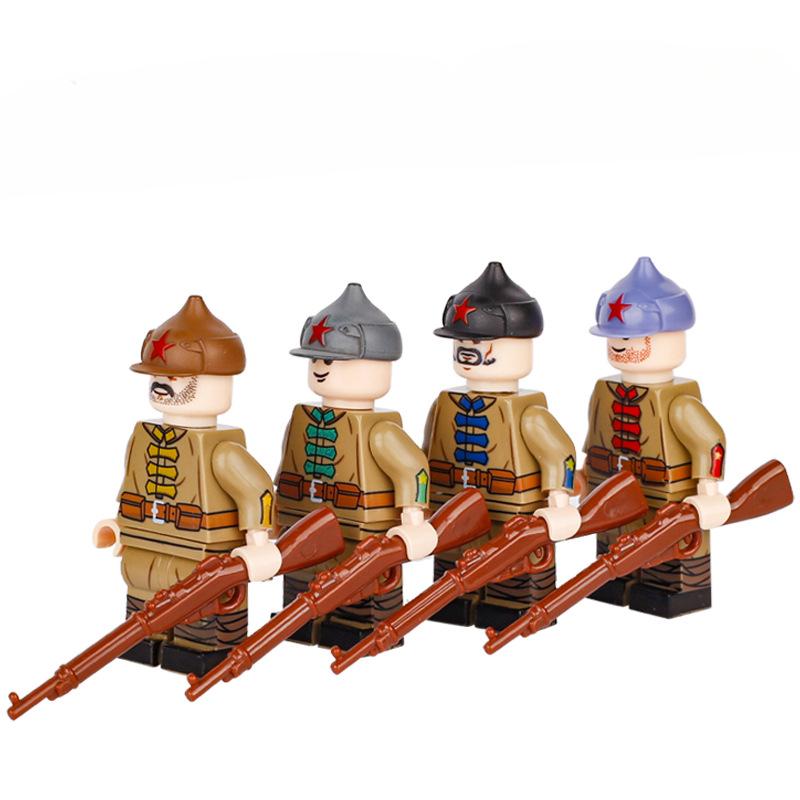 

World War I Military Series Red Army Soldier Character Building Block Toys