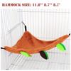 5Pcs Hamster Sugar Glider Hanging Cage Accessories Set Leaf Wood Design Small Animal Hammock Channel Ropeway Swing