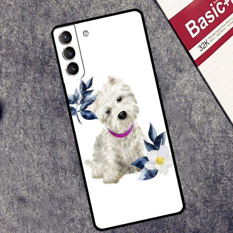 Westie Dog Case For Samsung Galaxy S25 S26 Ultra S20 S22 S23 S24 Ultra S21 Plus S10 S25 FE Cover Coque