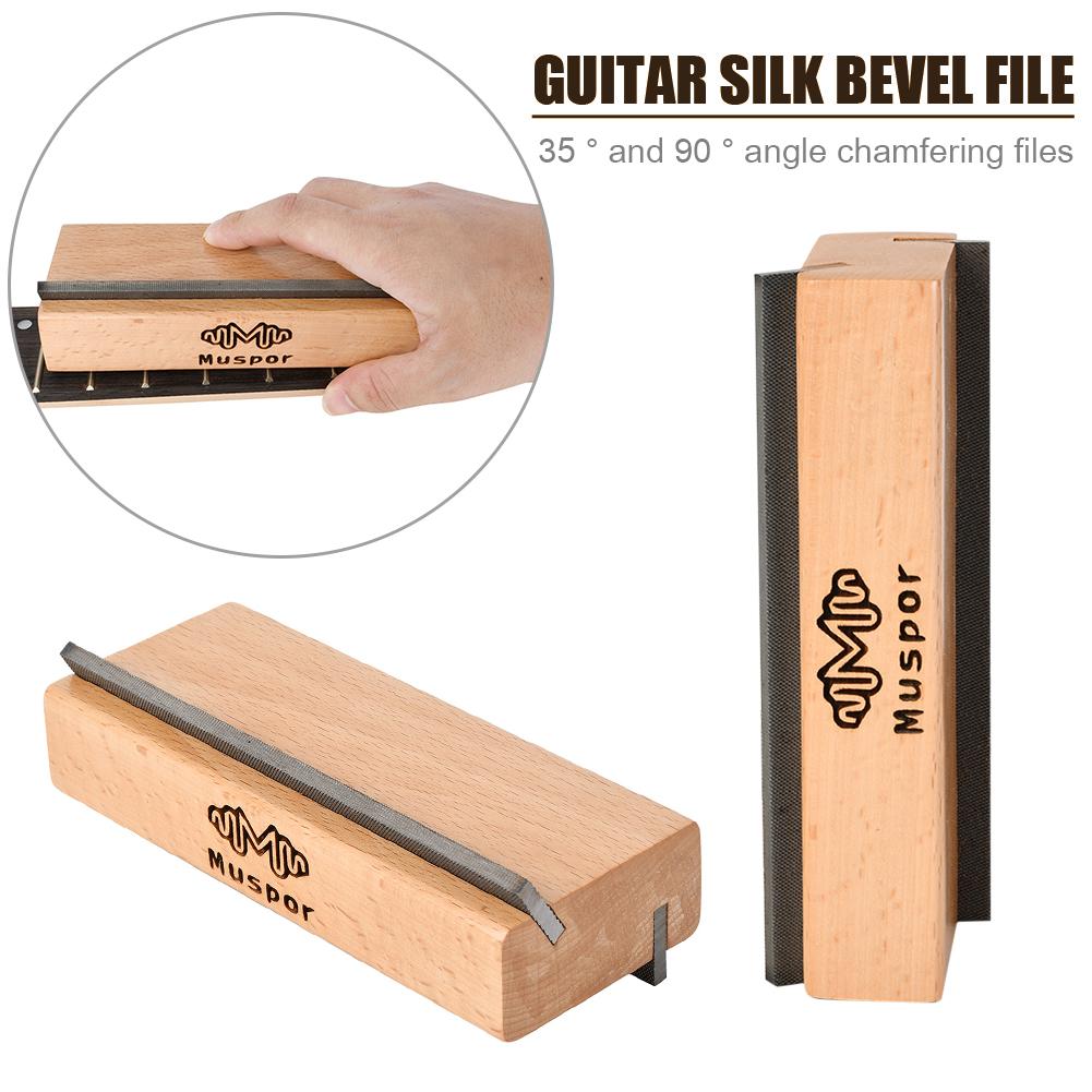 Guitar Fret Crowning File Luthier Building Repair Maintenance Polishing Tool Bevel-flush Files Works for 30 To 90 Angle/Degree