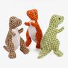 Bite-resistant Teeth-grinding Chewing Toy for Dogs Cats Washable Dinosaur Shaped Plush Sounding Dog Puzzle Toy Puppy Supplies