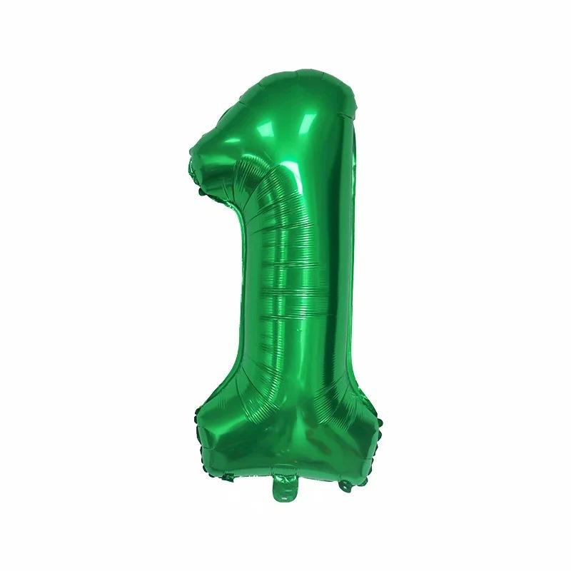 16-Inch Us Version Of Thin Body Digital Birthday Party Decoration Props Decoration Aluminum Film Balloon Digital