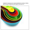 12Pcs Colorful Measure Cups and Spoons Set Safe Healthy Easy Storage DIY Stackable Nesting Kitchen