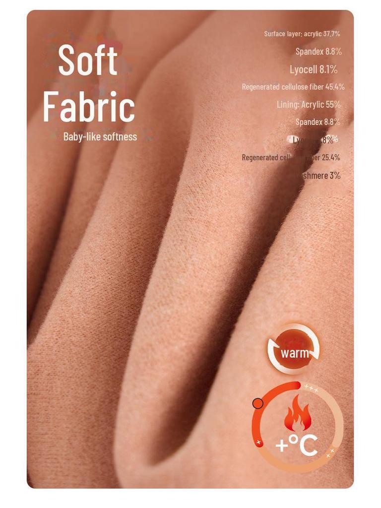 Unisex 7A Antibacterial Cashmere Thermal Underwear Set for Autumn/Winter - Seamless, Warm, and Comfortable