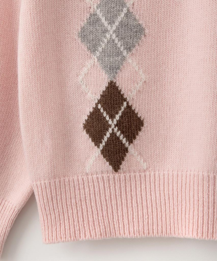 Sseomweeobeoteo Maglione Argyle Noelle - Rosa