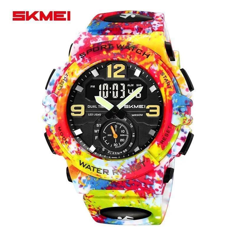 SKMEI 2341 Large Dial Watch Fashion Sport Men Waterproof Quartz Wristwatch Alarm Clock Horloges Mannen Digital Electronic