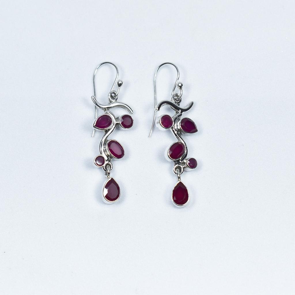 Sterling Silver Tree Branch Earrings: Dainty Handmade Dangle Jewelry
