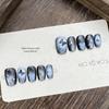 Dark Night Spy Shadow: Handmade Wearable Removable Faux Nails - TikTok Hot Style, 10-Piece Set