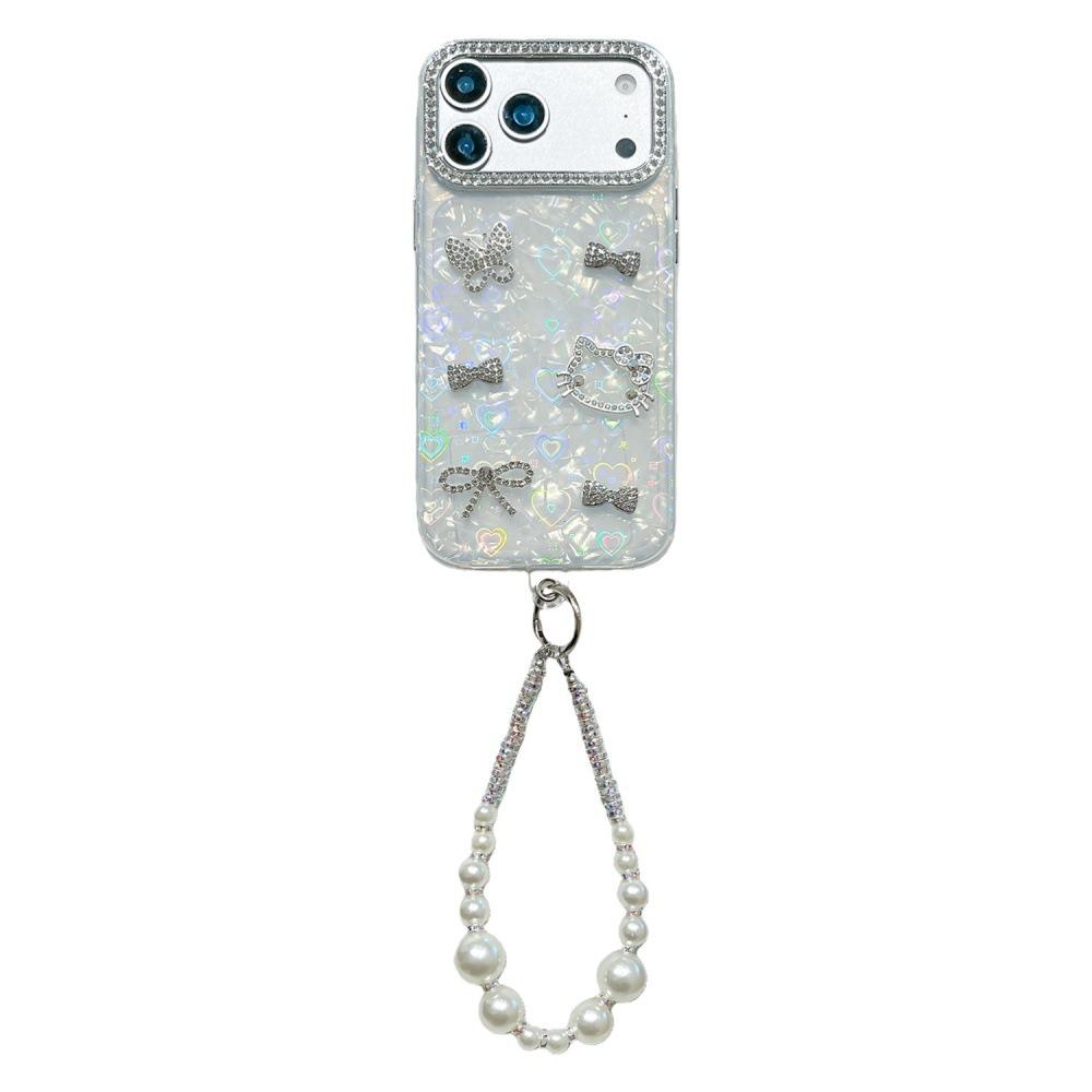 Laser Shell Pattern Bow Mobile Phone Case Is Suitable for Apple 17/16PRO Creative Cartoon iPhone15 All-inclusive 14.