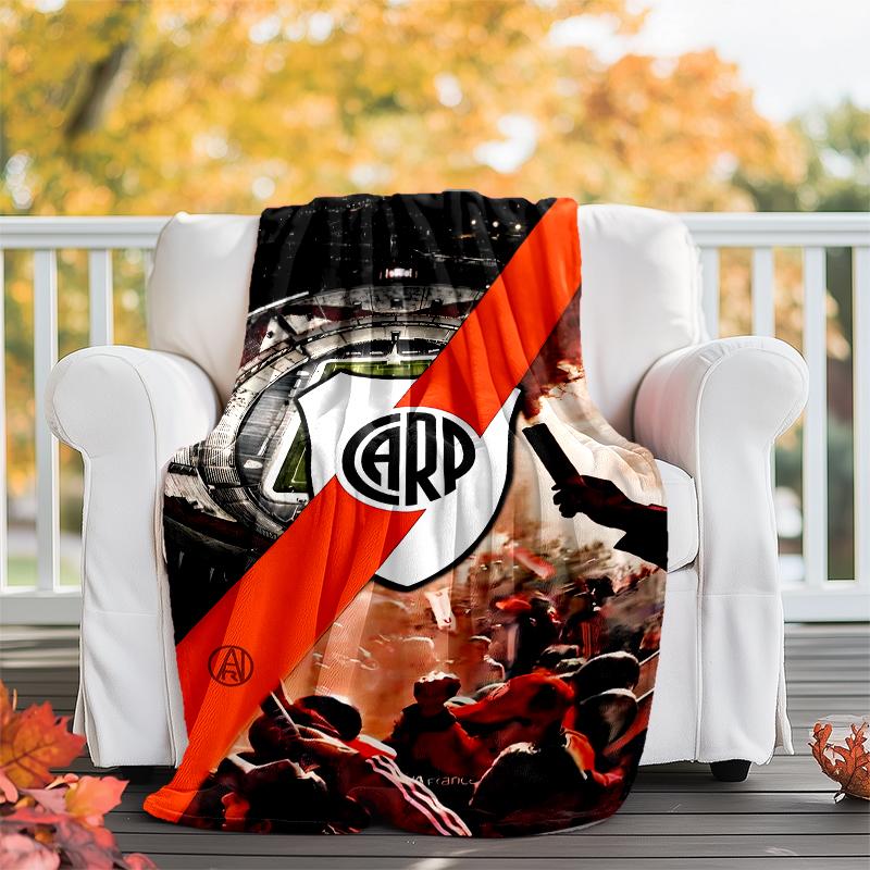 Club Atlético River Plate printed throw blanket—soft,warm;versatile blanket for all seasons—perfect as &air-conditioning throw,nap blanket