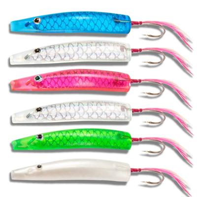 Traditional Japanese Fishing Tackle (6 Pieces) In 2 Sizes (4.3cm6cm) - Yumizuno (deep-distance Fishing Tackle) for Long-distance Casting, Bluefish,