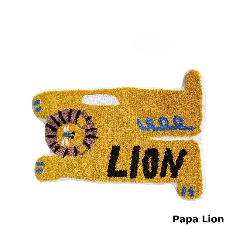 

Мультяшный ковер из искусственного кашемира, мягкий, противоскользящий коврик для ванной, украшение для спальни, детский коврик для ванной на все сезоны