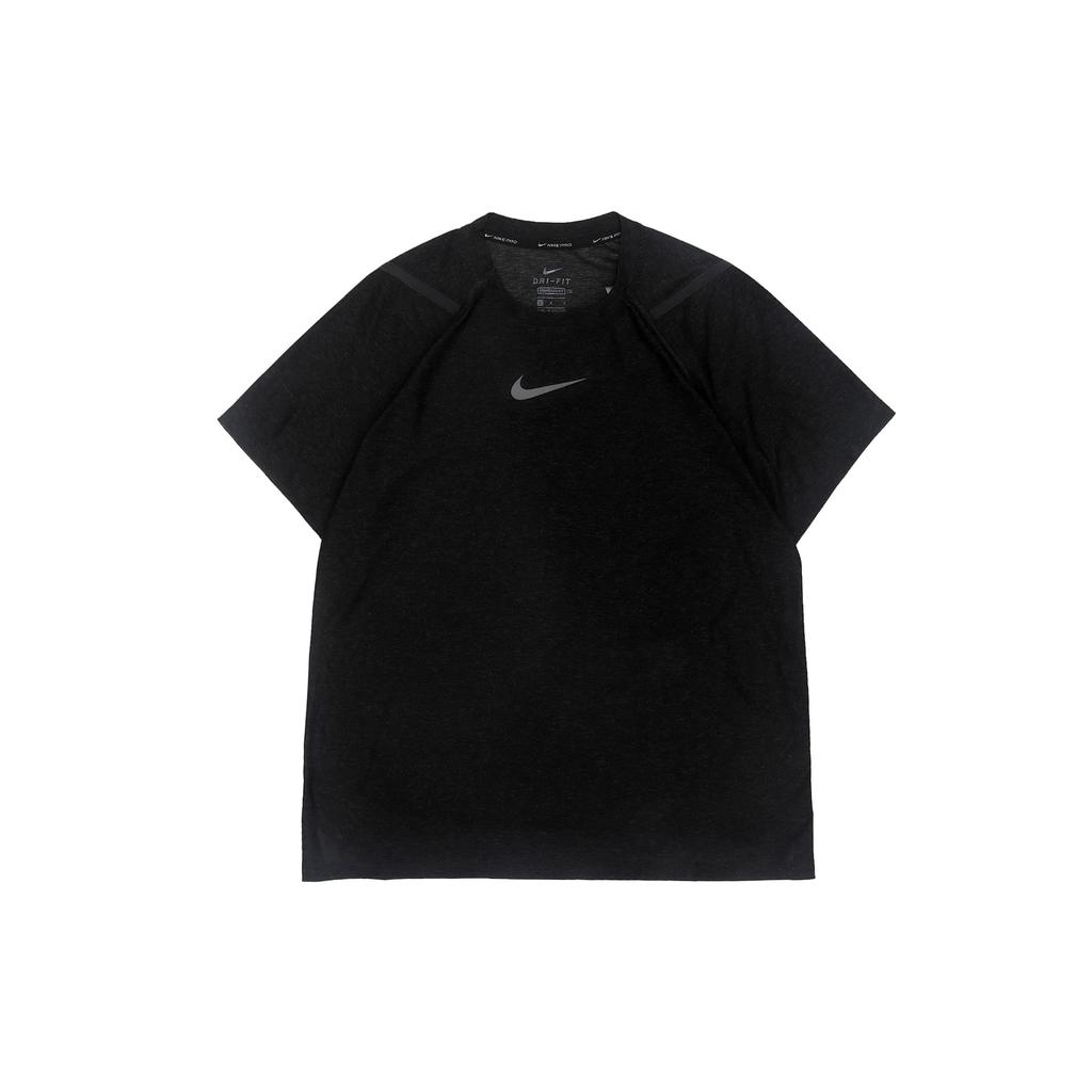 Nike T Shirts Men's Black Crew Neck Moderate Straight Fit CU4990-010
