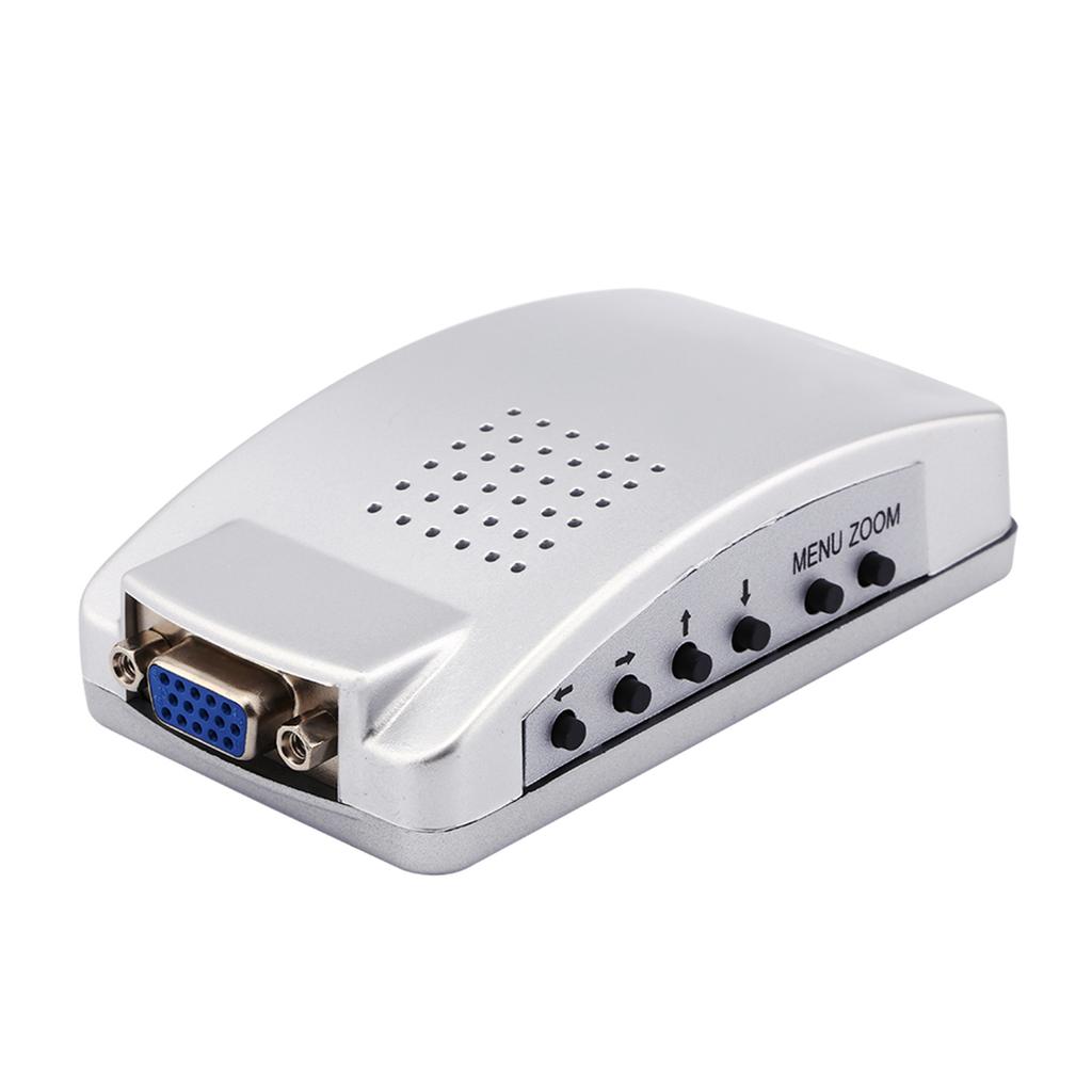 Universal PC Converter Box of Computer Laptop PC VGA to TV AV RCA Signal Adapter