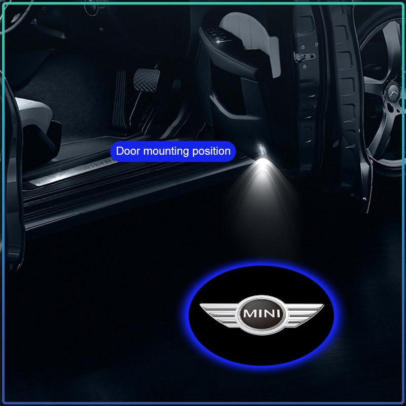 2 ks/sada Dverové privítacie svetlo do auta LED projektorové svetlo Svetlá pre zdvorilosť pre MINI F54 F55 F56 R56 R60 SONE Roadster Clubman Coupe