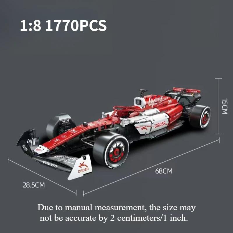 1:8 Super Racing Car Moc Construction Blocks 1770Pcs Collectible Assembly Blocks Kit Educational Plaything Present For Kids Adults