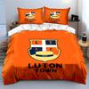 Luton Town FC Wappen Design Bettwäsche Bettbezug Set Bettbezug Kissenbezüge  (1*Bettbezug 2*Kissenbezüge, ohne Bettdecke)