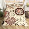 3D Viking Runes Bedding Set Viking Constellation Pattern Duvet Cover Set Double Single Size Nordic Style Washed Microfiber