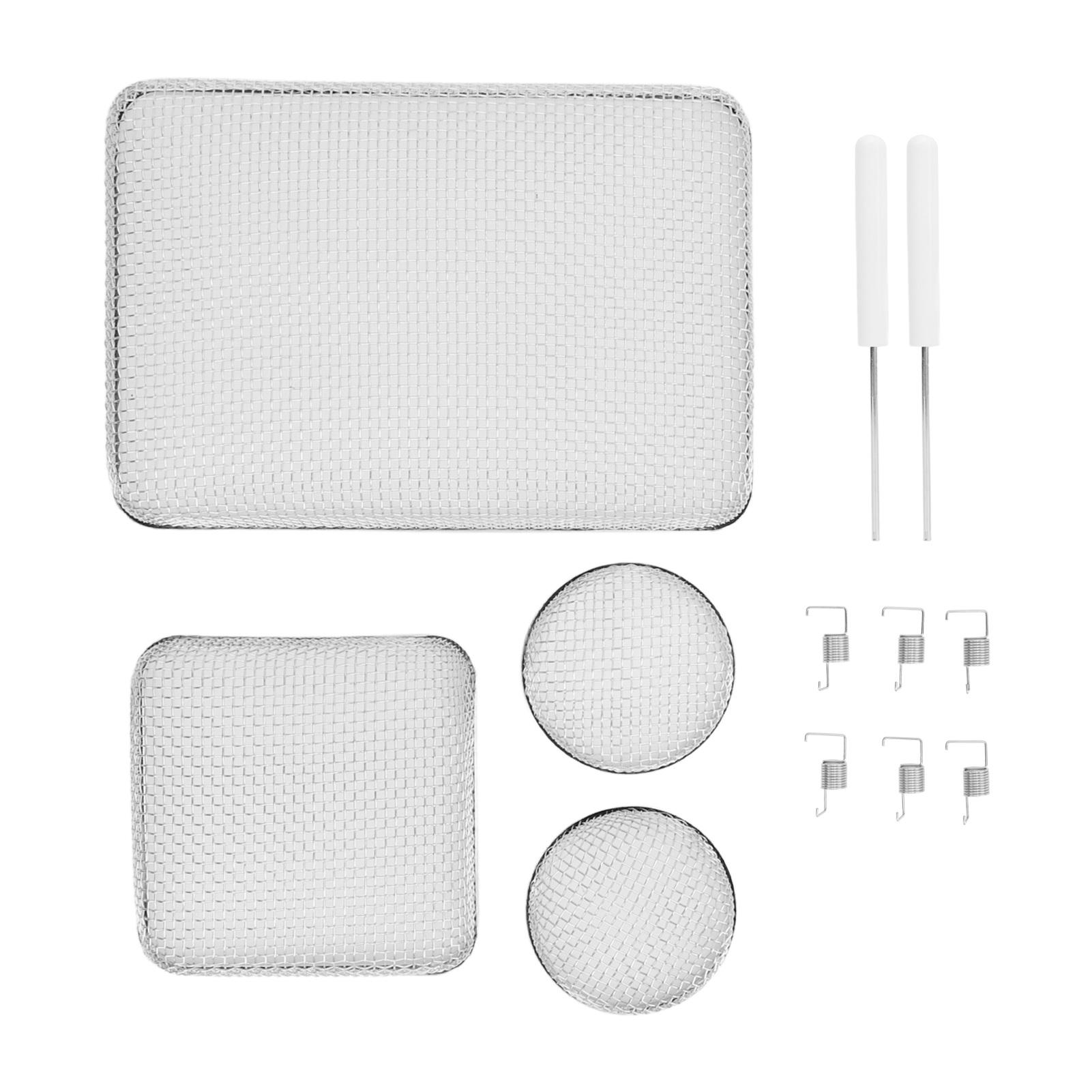 

12 шт. Сверхпрочные сетки из нержавеющей стали для вентиляционного отверстия печи автодома с инструментом для установки для водонагревателя