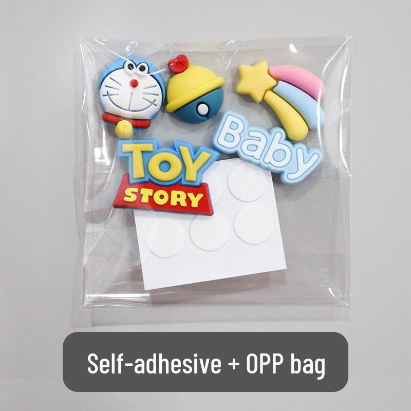 3D Cartoon Water Cup Sticker: Soft Glue Decoration, Mixed Style DIY, No-Trace Adhesive, Cute Phone Case, Refrigerator Magnet