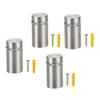  4pcs Sturdy Stainless Steel Mirror Anchors Suitable for Various Thicknesses