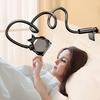 Adjustable Gooseneck Phone Holder with 360° Rotating Clip - Flexible Arm, Durable ABS Material, Stylish Star Design for Bedside, Desk, Office, RV